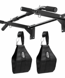 Pull Up Bar V2 - with Short Ab Swing - 1818 Fitness - Black
