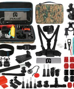 Puluz 53 in 1 Accesory and Mount Combo For Gopro with Camo Case