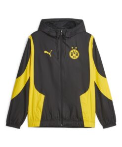 Puma BVB Prematch Woven Anthem Jacket Black - XL