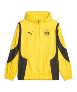 Puma BVB Prematch Woven Anthem Jacket Cyber Yellow - S
