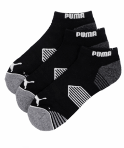 Puma Golf - Unisex Essential Low Cut 3 Pair Pack Golf Socks - Black - 5