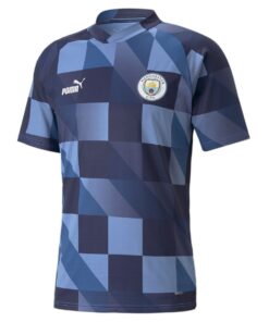 Puma Manchester City Prematch Jersey Lake Blue - 2XL