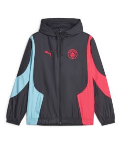 Puma Manchester City Prematch Woven Anthem Jacket Dark Navy - S