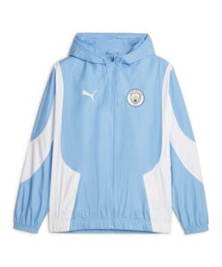 Puma Manchester City Prematch Woven Anthem Jacket Light Blue - XL