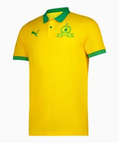 Puma Men's Mamelodi Sundowns FC Pique Polo ZA Football Polos - Yellow - S