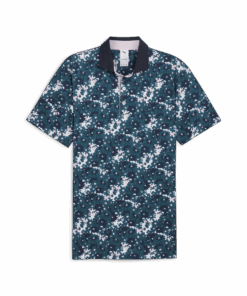 Puma Men's PUMA x AP FLORAL POLO Golf Tops - Green - XL