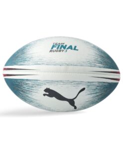 Puma teamFINAL 3 Rugby Ball - White/Rose Red/Ocean Depth - 5