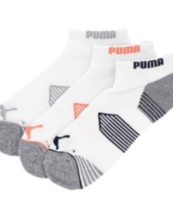 Puma Unisex Essential Low Cut 3 Pair pack Golf Socks - White - 8-12