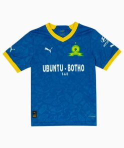 Puma Unisex Mamelodi Sundowns FC Kids Away Replica Football Shirts - Blue - 11-12 years