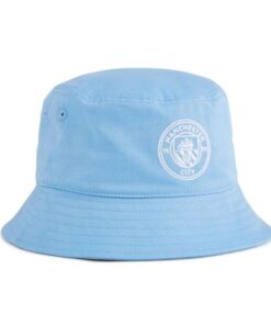 Puma Unisex Manchester City FC Essential Bucket Football Hat - Blue - S-M