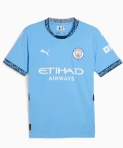 Puma Unisex Manchester City FC Home Jersey - Blue - 5-6 years