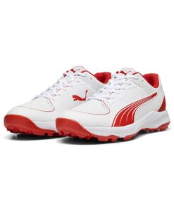 Puma Unisex PUMA 24 FH Rubber Cricket Shoes - White - UK 7