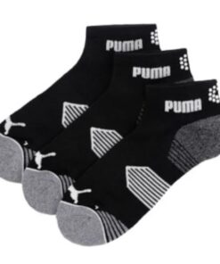 Puma Unisex Puma Essential Cut 3 Pair Pack Golf Socks - Black - 8-12