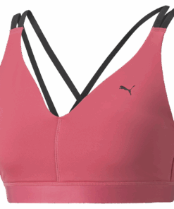 Puma Women's Low Impact Elite Strappy Training Sports Bra - Sunset Pink - L