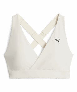 Puma Women's Mid Impact Yogini Cross Over Alpine Training Sports Bra - XL