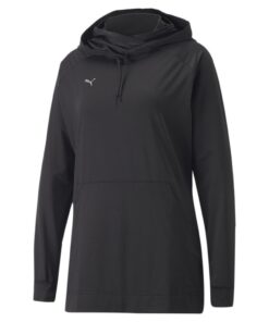 Puma Women's Modest Activewear Hoodie Training Hoodies - Black - XL