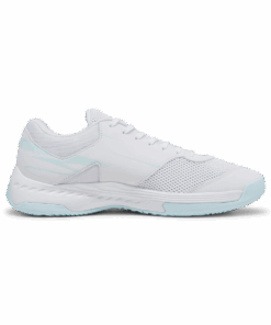 Puma Women's Varion II Netball Shoes - Puma White/Light Aqua - UK 8.5
