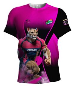 Pumas Rugby Supporters Unique 3D Printed T-Shirt - XS