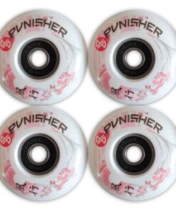 Punisher Cherry Blossom Skateboard Wheels & Bearings Combo