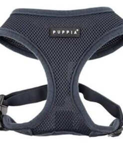 Puppia Soft Mesh Dog Harness - Grey - S