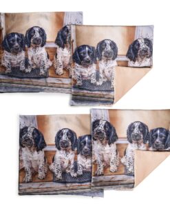 Puppies Luxury Scatter Covers By Delene Lambert - Set of 4