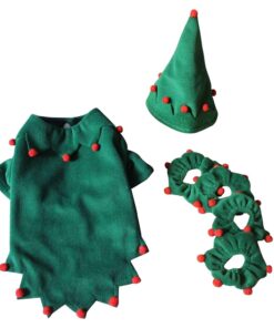 Puppy Dog Halloween & Christmas Costumes Clothes Set (Size: L)