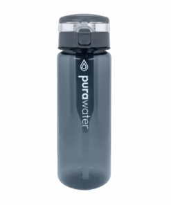 Pura Water (Lite) - Tritan Water Filtering Bottle - 680ml (grey)