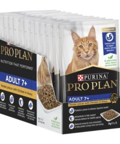 Purina Pro Plan Adult Cat 7+ - Chicken in Gravy Wet Food 12x85g