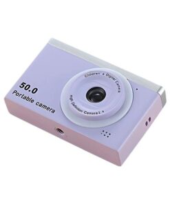 Purple 50MP Dual Lens Digital Camera 8X Zoom 2.4" Screen