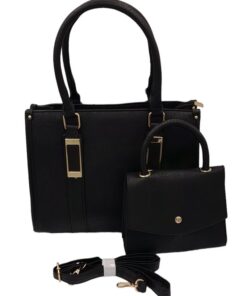 Purses and Handbags for Women with Adjustable Strap Everyday Shoulder Bag - Black