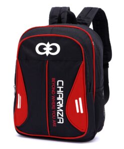 Pursue School Backpack 20L - Black and Red