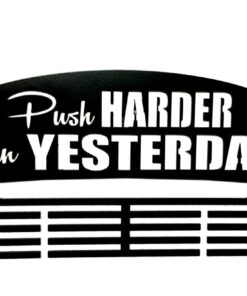 Push Harder 48 Black Medal Hanger