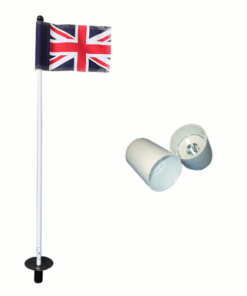 Putting Green Pole, Cup & National Flag - US PGA Quality - UK Flag