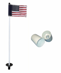 Putting Green Pole, Cup & National Flag - US PGA Quality - USA Flag