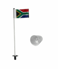 Putting Green Pole, Cup & National RSA Flag - US PGA Quality