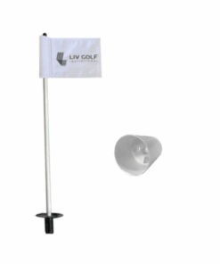 Putting Green Pole, Cup & The Majors Flag - The LIV