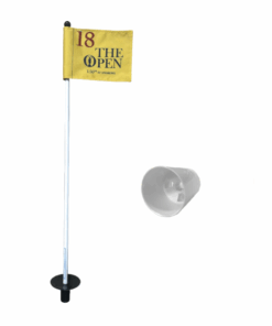 Putting Green Pole, Cup & The Majors Flag - The Open