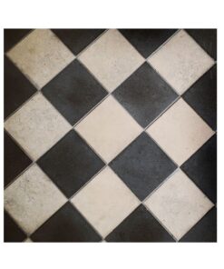 PVC Photography Backdrop, Black & White Tiles, 1m x 1m