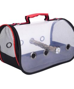PVC Transparent Bird & Animal Cage Backpack Carrier Travel Bag - L