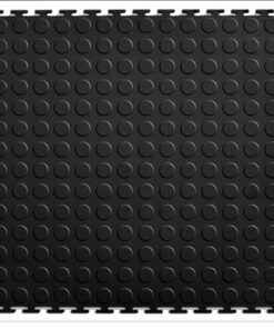 Pvcocity- Interlocking Pvc Rubber Floor Tile-Garage Mats (4-Tiles)-Black