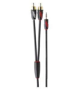 QED Profile 3.5 mm Mini Jack  to Dual RCA - 5m