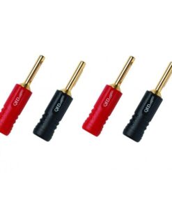 QED Screwloc ABS 4mm Plug 2Red/2Blk