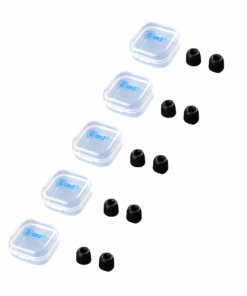 QKZ In-Ear Monitor/Earphone Memory Foam Eartips - Medium - 5 Pairs - Black