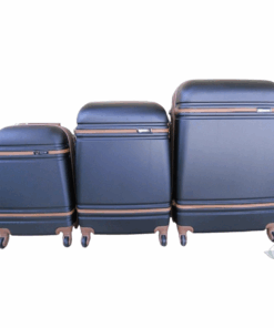 Quality EXO Travel Luggage Bag Set and SMTE Tieback - 3 Piece - Black