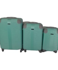 Quality Hardshell Luggage Bags - Blue - F20 - Green
