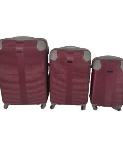 Quality Hardshell Luggage Bags - Blue - F20 - Red