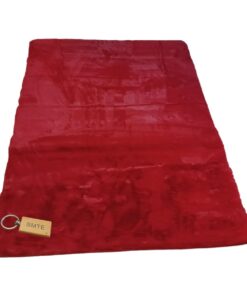 Quality Maxsoft Rabbit/Bunny Skin Fluffy Rug With SMTE Keychain-Red