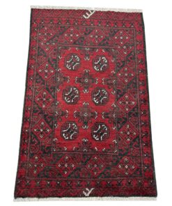 Quality Persian Rugs - Beautiful Afghan Bukhara Design Carpet - 120 x 79 CM