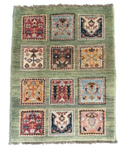 Quality Persian Rugs - Beautiful Bedside size Ariana carpet 81x63 cm