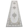 Quality Persian Rugs - Beautiful Grey and Cream Runner 300x80cm